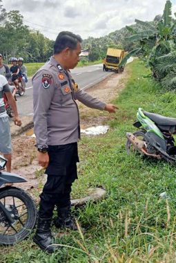 Pengendara Motor Terluka Usai Tertabrak Mobil di Depan SPBU Kebadu, Polisi Imbau Pengendara Lebih Waspada