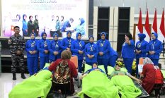 Semangat Kepedulian, Kodaeral XII Ikuti Donor Darah Serentak HUT Dharma Pertiwi ke-62