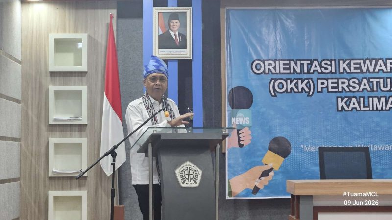 pembukaan Orientasi Kewartawanan dan Keorganisasian OKK PWI Kalimantan Barat Angkatan ke-V , 9Juni 2026