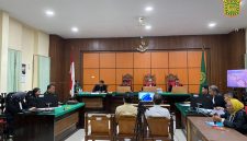 Suasana sidang perdana perkara dugaan tindak pidana korupsi Dana Hibah Yayasan Mujahidin Kalimantan Barat di Pengadilan Tindak Pidana Korupsi pada Pengadilan Negeri Pontianak, Selasa (2/6/2026),