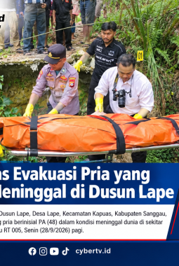 Polsek Kapuas Evakuasi Pria yang Ditemukan Meninggal di Dusun Lape